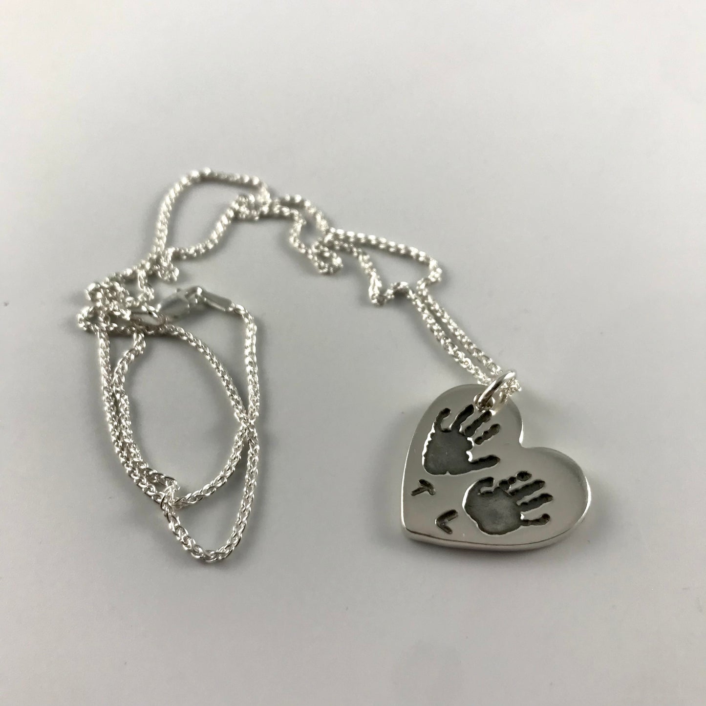 Medium Hand and Footprint Necklace With 1 or 2 Prints