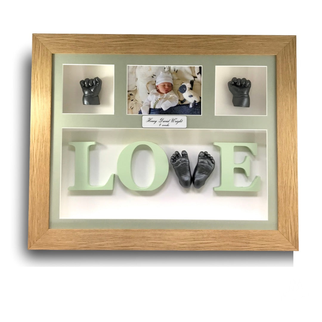 3D Framed Casts With 'LOVE' Letters