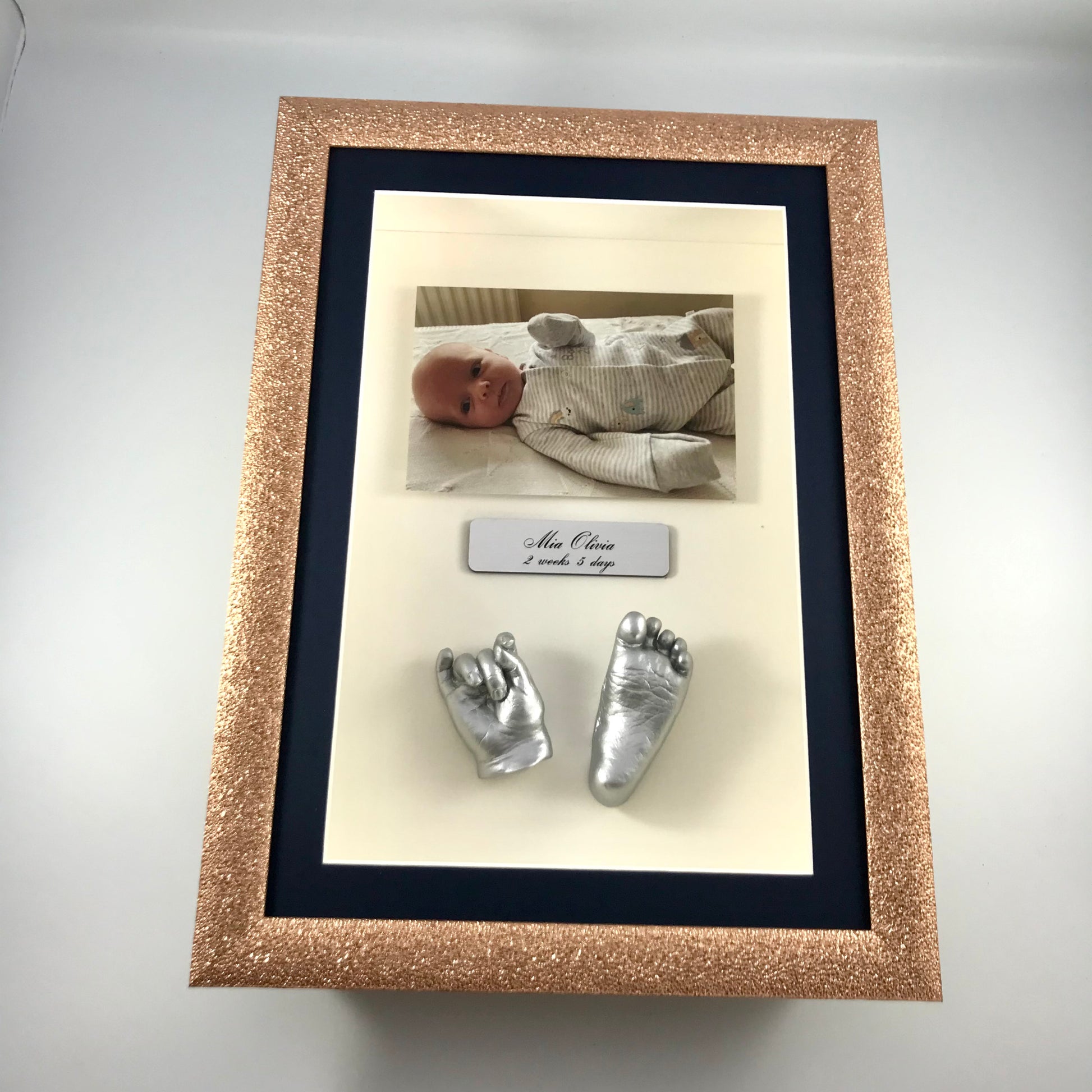 3D Framed Hand And Foot Casts With Photo