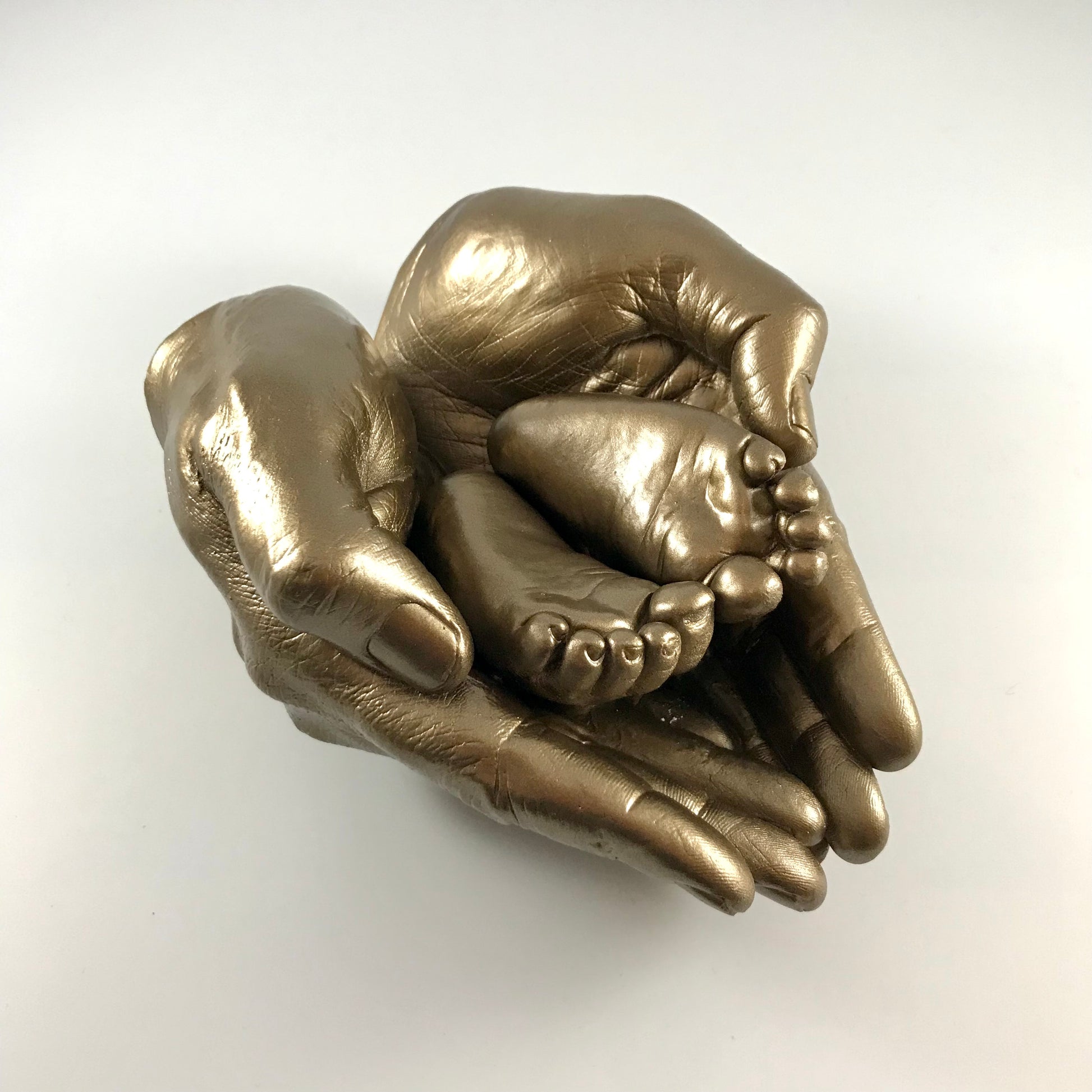 Freestanding 3 Person Handclasp Sculpture