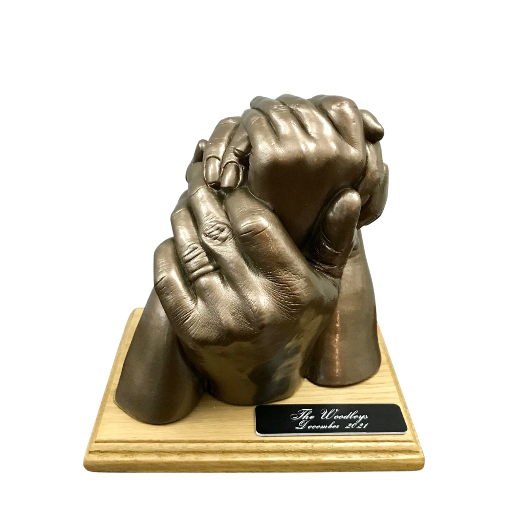 Freestanding 4 Person Handclasp Sculpture