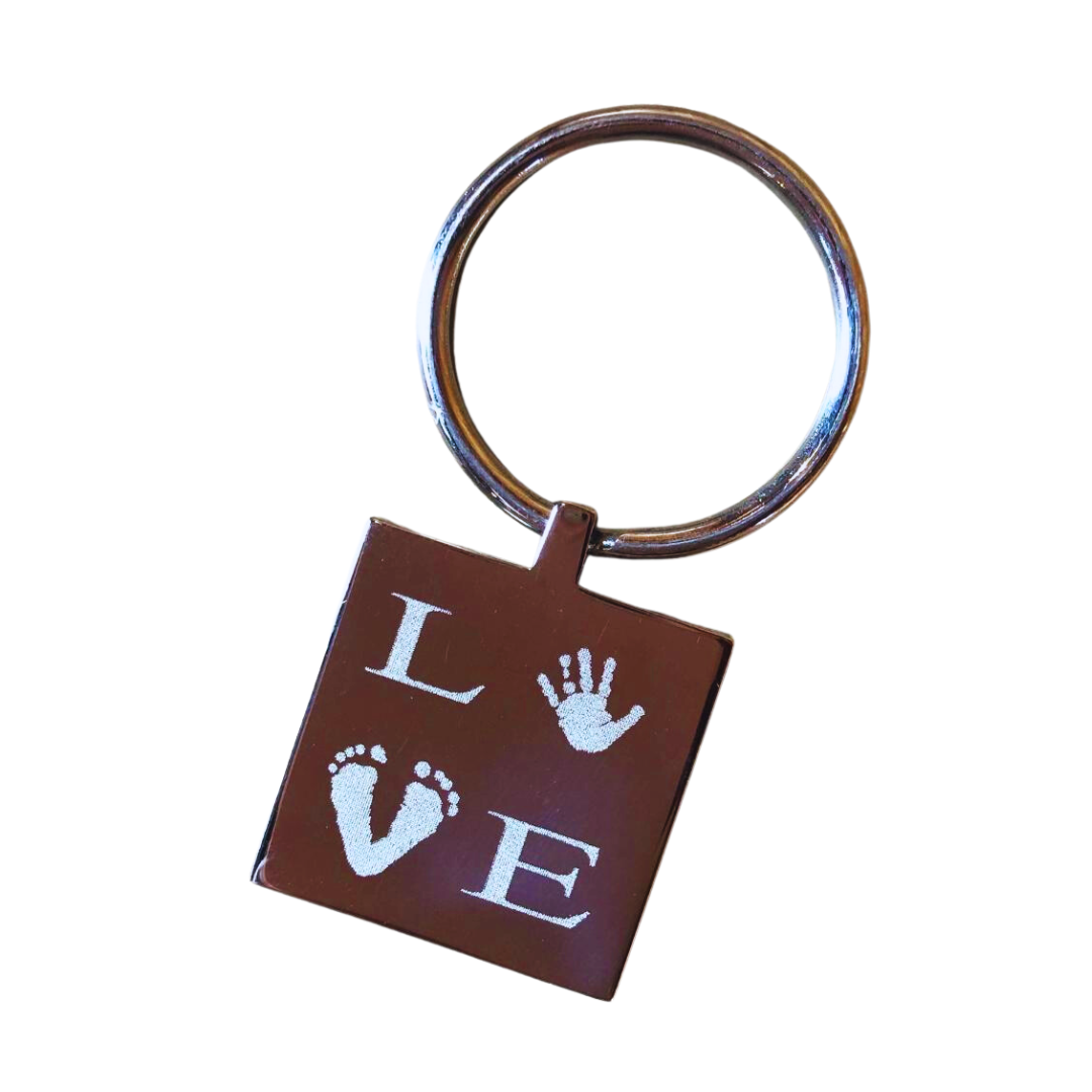 Engraved Love Keyring