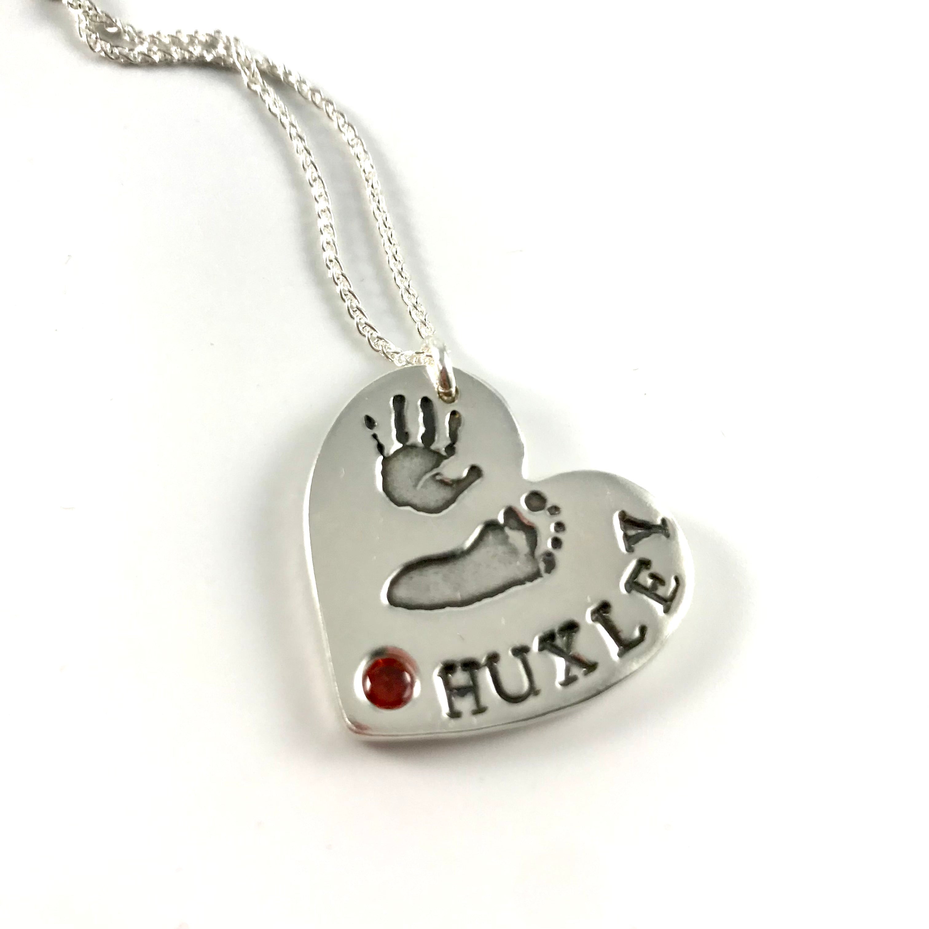 Personalised clearance handprint necklace