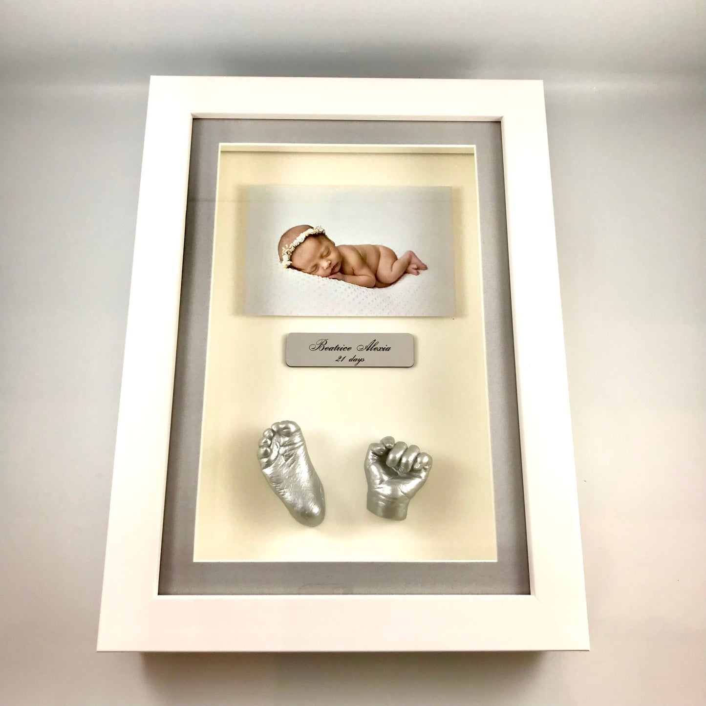 3D Framed Hand And Foot Casts With Photo