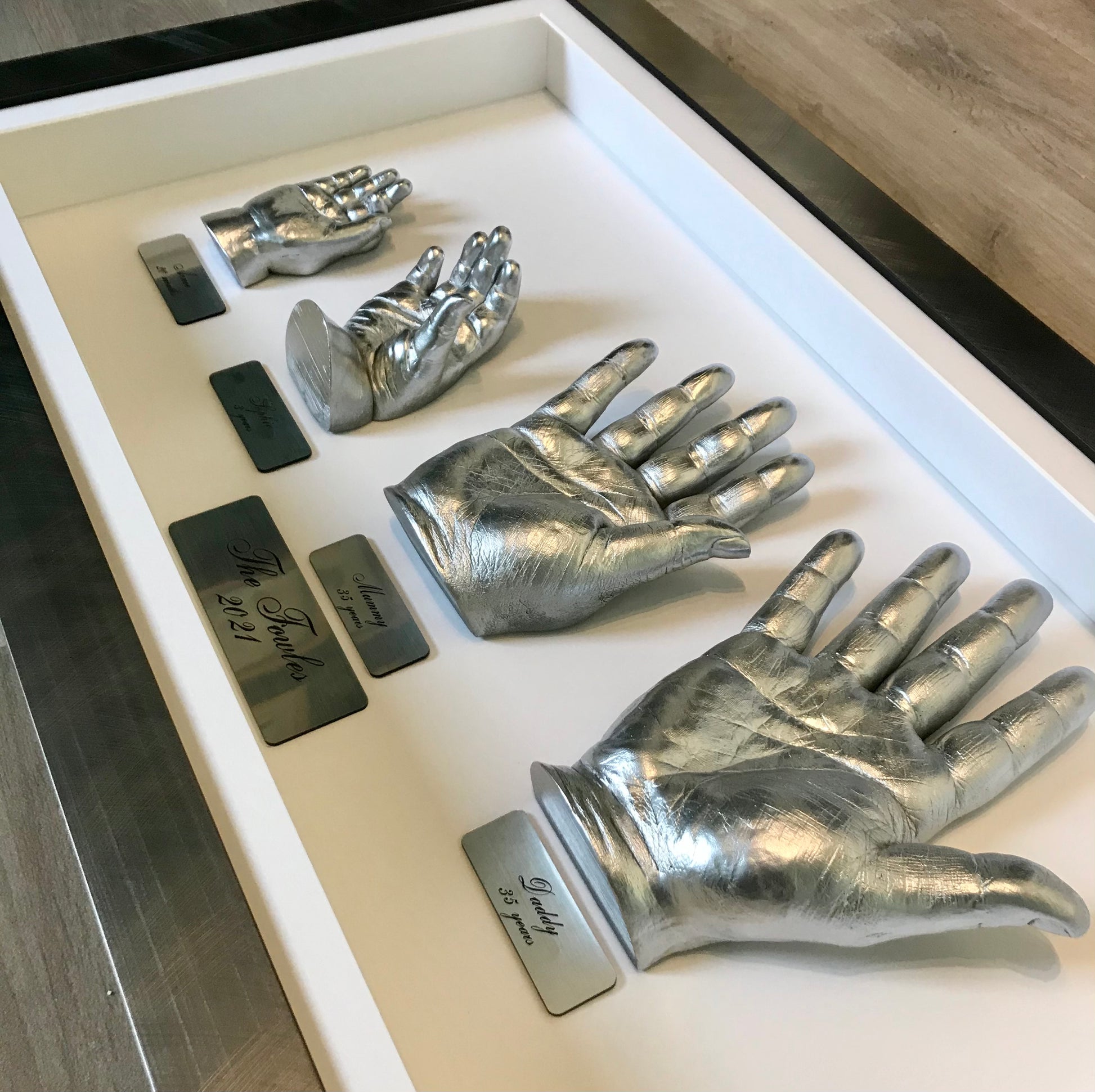 3D Framed Family Hand Casts