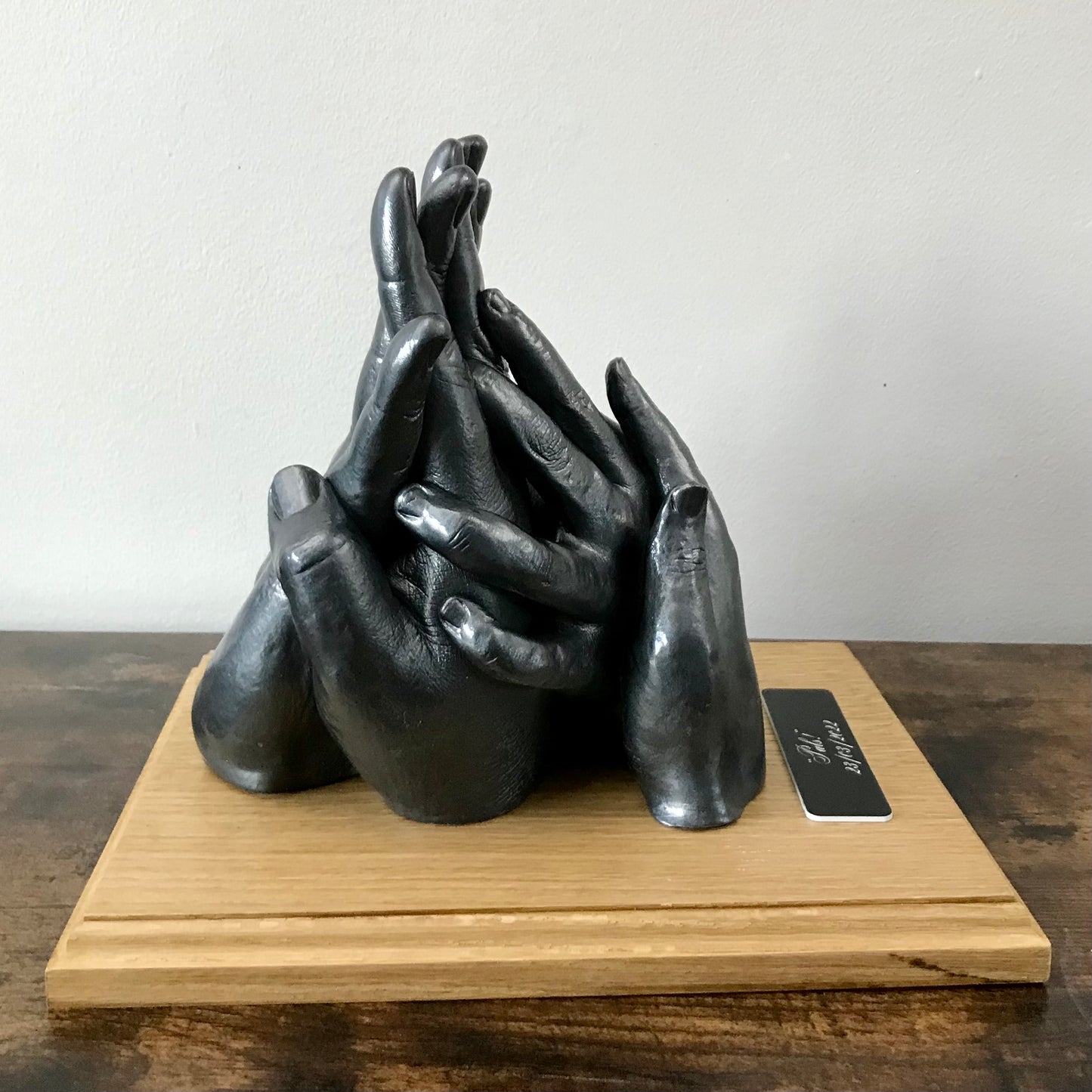 Freestanding 4 Person Handclasp Sculpture
